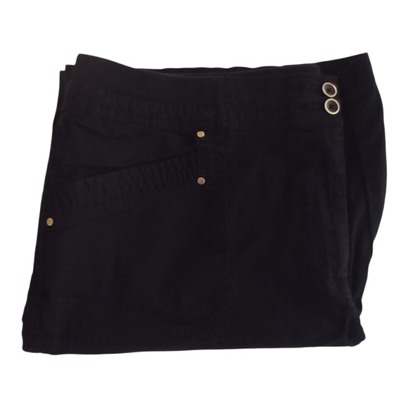 Karen Scott Women's Navy Blue Bermuda Shorts Size 16 - Picture 3 of 12